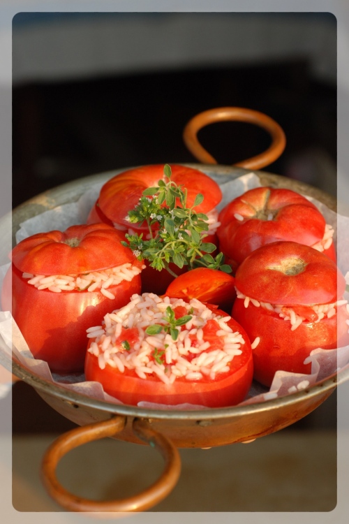 Travel Bites: Rice stuffed tomatoes | Recipe, styling and photo ©OrsolaCirielloKogan